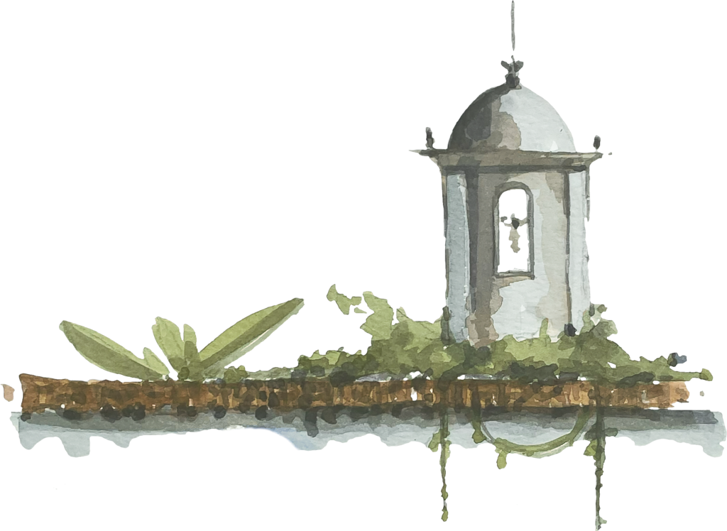 Ilustração de igreja histórica de Paraty